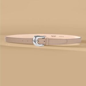 Aureum No. 8 Etain/Silver Leather Belt M/L